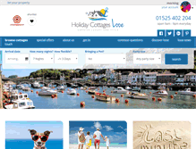 Tablet Screenshot of holidaycottageslooe.co.uk